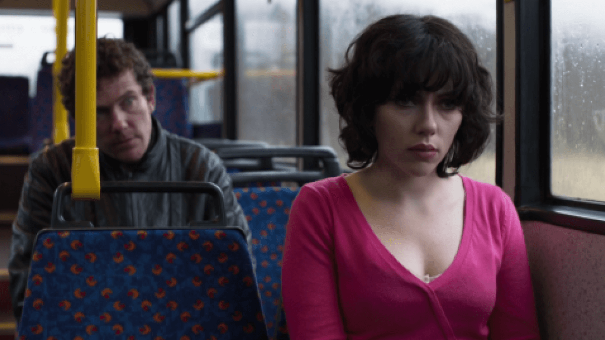 under the skin scarlett johansson in a bus